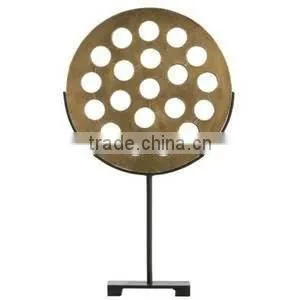 Round Wood Fancy Sculpture With Stand thumbnail-1