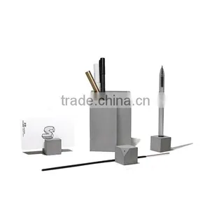 Multi-function Concrete Phone or Pen Holder for Office Organizer thumbnail-1