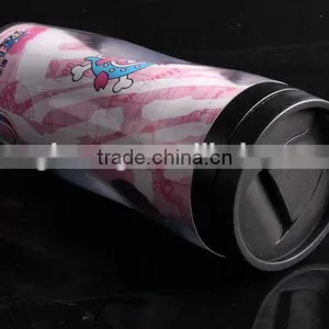 350ml Double Wall Plastic Insulated Travel Mug thumbnail-2