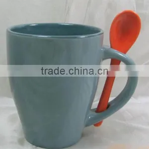 Handmade Ceramic Mug With Spoon Wholesale thumbnail-1