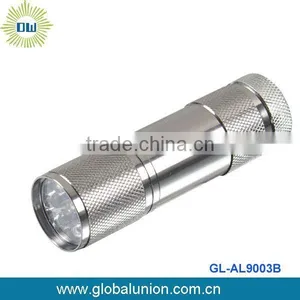 Mini Aluminum 9LED Flashlight thumbnail-1