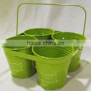 Metal Herb and Flower Planter in Color thumbnail-1