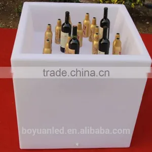 Plastic LED 16 Colors Changing Glowing Cubic Ice Bucket for Wine thumbnail-1