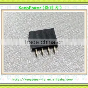 2.54 4PIN Female Row 2.54mm Pitch Single Row Female 1 * 4Pin 4 Core Plastic High H = 8.5mm Female Line Connector thumbnail-2