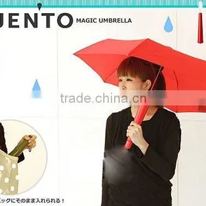 Portable Red Sky Blue Black Khaki Color Bottle Shape Magic Umbrella thumbnail-1