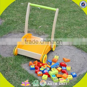 Wholesale Educational Wooden Baby Walking Toys High Quality Wooden Baby Walking Toys With Building Blocks W16E017-S thumbnail-4
