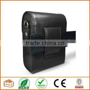 Protective Compact Case With Magnetic Closure and Strap Compatible With Digital Camera (Black) thumbnail-2