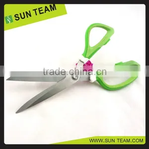 SC171 9-1/2" Stainless Steel Green Handle Sewing Scissors 2.0mm thumbnail-1