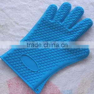 Multi Using Silicone Heat Resistant BBQ Oven Gloves for Kitchen thumbnail-3