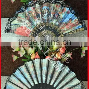 Spanish Decoration Fan With Plastic Ribs thumbnail-1