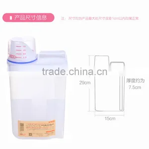 L00004 2017 New Style Grain Tank Canister Kitchen Rice Grain Storage Box Sealed in Plastic Barrels of Jar thumbnail-4