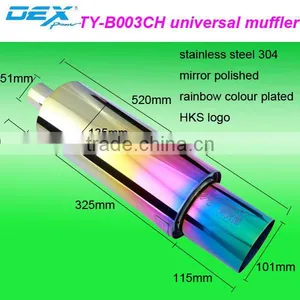 Racing Spare Automotive Part Exhaust System Universal Muffler Performance thumbnail-2