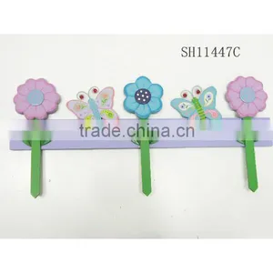 Spring Butterfly in Flower Wooden Garden Yard Stakes for Decoration thumbnail-1