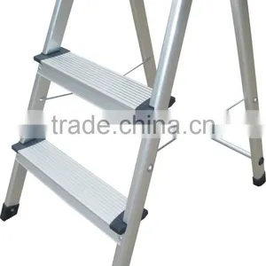 WR2394D 3 Step Aluminum Household Folding Agility Domestic Ladder up by One Side Step Ladder thumbnail-1