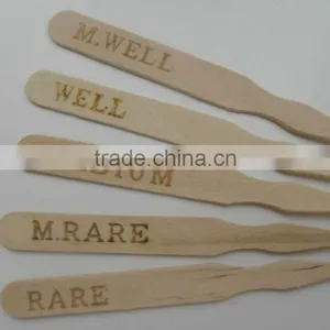 Samll Disposable Wood Markers for Steaks thumbnail-2