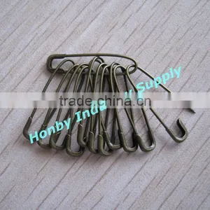 Bronze Color Fashion French U Shape Hang Tag Pin thumbnail-3