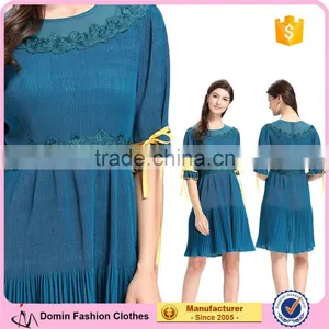 Lady Fashion With Picture Summer For Western Party Wear Cloth Woman Dress thumbnail-1