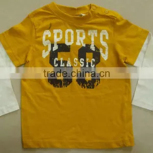 KIDS PRINTED LONG SLEEVE COTTON T-SHIRT thumbnail-1