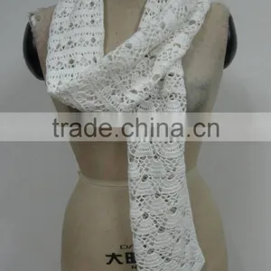 Cotton Handmade Crocheted Shawl, Fashion Shawl thumbnail-1