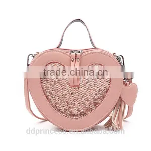 2017 Shoulder Bag for Girls Fashion Handbag Sequines Love Single Shoulder Bag thumbnail-2