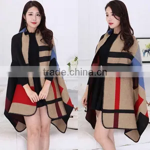 Hot Sale China 2017 New Arrival Ladies Scarf Figure Shape Printed Several Models Imitated Material Women Cloak thumbnail-1