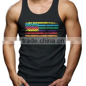 China 100 Cotton Stringer Tank Top Custom,mens Tank Top Fitness thumbnail-3