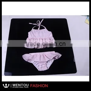 Latest Wholesale Cute Girls Seersucker Swimsuit thumbnail-4