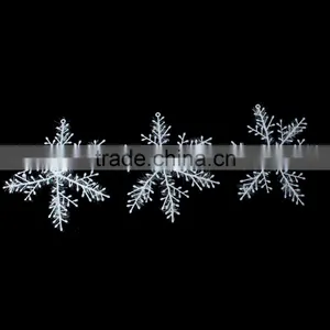 Wholesale White PVC Party Decoration Christmas Snowflake For Tree thumbnail-2