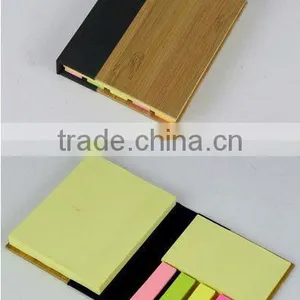Bamboo Cover Promotion Notepad With Five Flags thumbnail-1