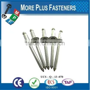 Made in Taiwan Aluminum Large Flange Anodized Stainless Steel Blind Rivet thumbnail-1