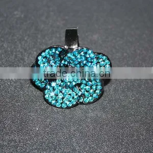 Fashion Open Design Wedding Ring Made in China With Many Gems thumbnail-1