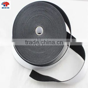 Black 2 in 1 Hook and Loop , White Adhesive Backed Hook & Loop Fastener Tape thumbnail-1