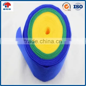 Black / White Reusable Soft Nylon Fabric Thin Loop Tape 150mm Width Sticky Back thumbnail-4