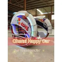 New Year Park Happy Swing Car, Electric Kiddie Racing Ride for Sale thumbnail-2