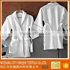 Hot Sale Multi Coloured Cozy Waffle Microfiber Bathrobe for Adults Children thumbnail-4