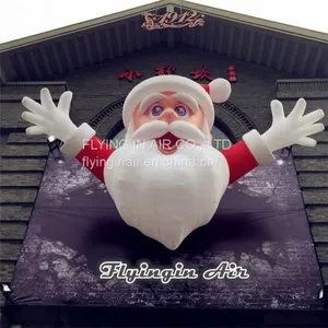 4m*6m Outdoor Decorative Christmas Inflatable Santa for Shop and House thumbnail-1