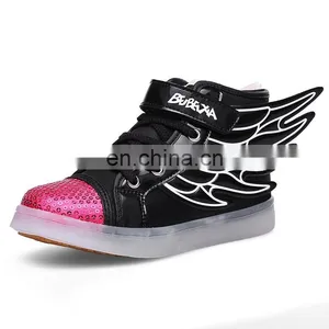 Wholesale Hot Led Light up Kids Shoes Children Kids Led Shoes USB Rechargeable LED Luminous Light Shoes Sneakers for Kids thumbnail-4