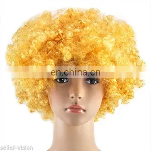 Cheap Colorful Afro Party Wig thumbnail-5