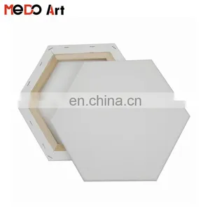 Gallery Wrapped Blank Hexagon Stretched Canvas thumbnail-1