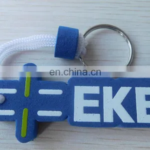 Custom Promotion Floating Eva Foam Keychain With Silk Printing Logo thumbnail-2