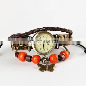 Hot Selling Lover Gift Genuine Charm Retro Leather WristWatch Unisex Watch thumbnail-1