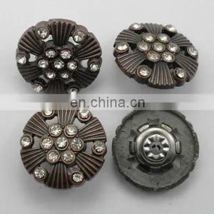 New Non-moveable Head Shank Button With Crystal Stones thumbnail-1