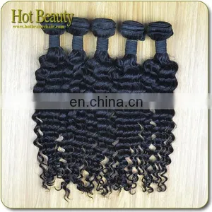 No Synthetic Malaysian Human Hair Bundles Deep Curly Made In China thumbnail-5