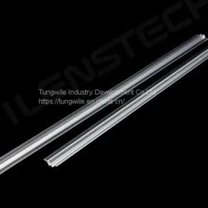 LED Strip Profile Cover Plastic / Linear Transparent Lens 2835 3030 thumbnail-2