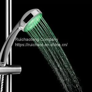 Bathroom Faucets ABS LED Lights Automatic Shower Head thumbnail-4