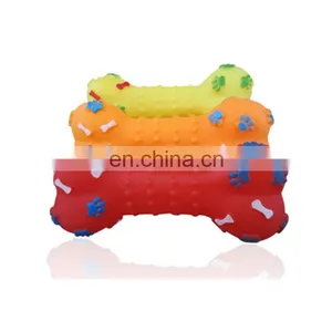 Wholesale Pet Toys Suppliers Squeaky Vinyl Dog Bone Toy thumbnail-1