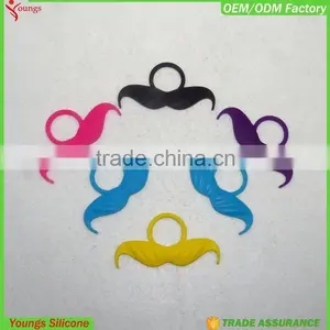 Promotion Identification Silicone Beard Wine Glass Marker/Wine Glass Charms/Plastic Glass Clip thumbnail-1