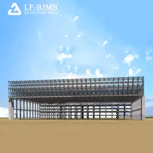 Prefabricated Space Frame Roof Construction Steel Structure Aircraft Hangar For Sale thumbnail-4