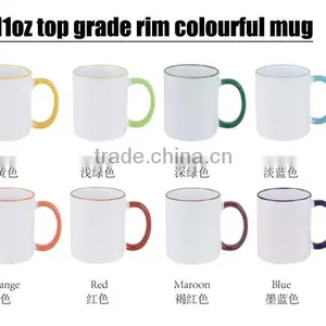 350ml Handle And Mouse Colorful Sublimation Coated White Drinking Mug thumbnail-5