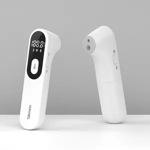 High Quality Medical Grade Non-contact Digital IR Infrared Thermometers Gun Red Electronic Thermometers for Baby Adult thumbnail-3